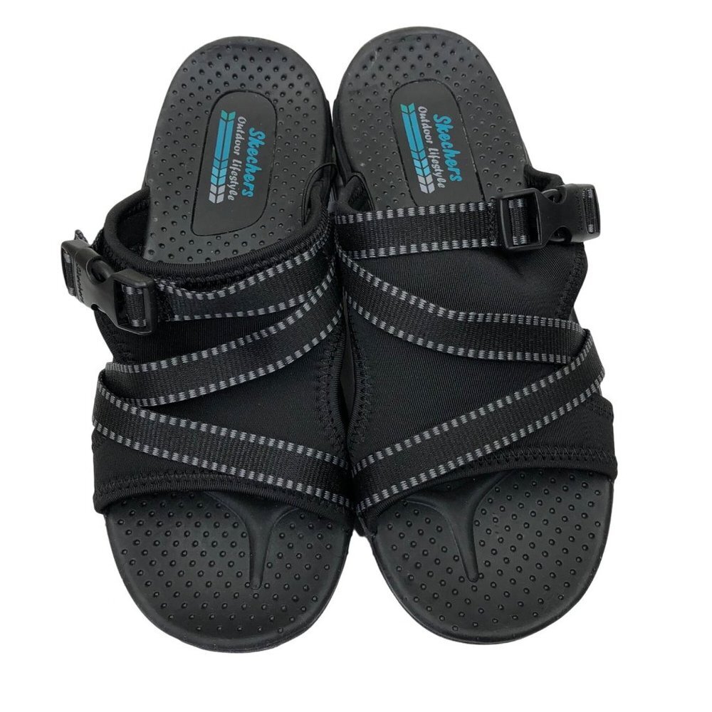 Skechersโ Black Ladies Perfect Planning Slide size 7 nwt